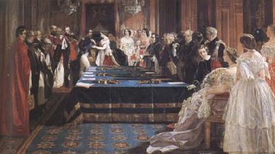  The Investiture of Napoleon III with the Order of the Garter 18 April 1855 (mk25)
